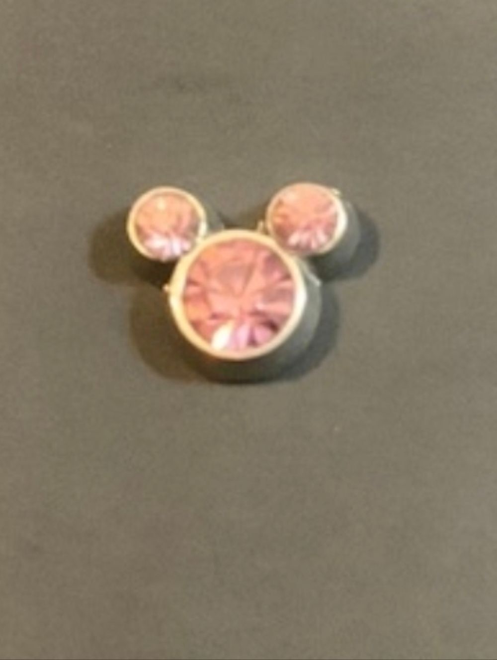 Pink Mickey-style Floating locket charm